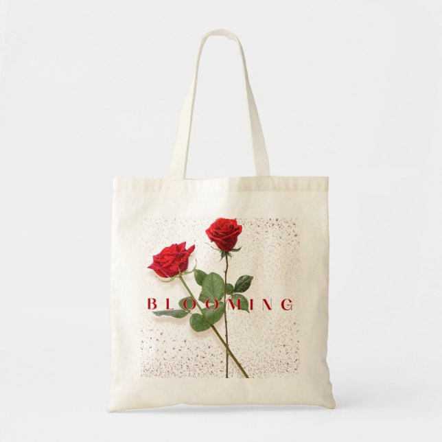 Bolsa Tote Blooming Rose Tote Bag (Frente)