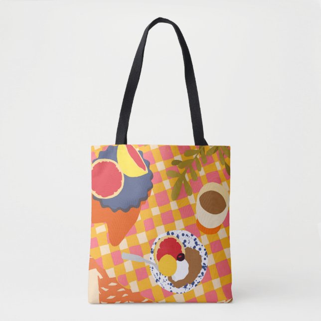Bolsa Tote Blooms e Brunch (Frente)