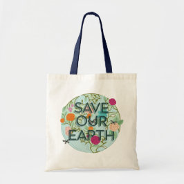 Bolsa Tote Blooms Florais protegem e salvam nossa linda Terra