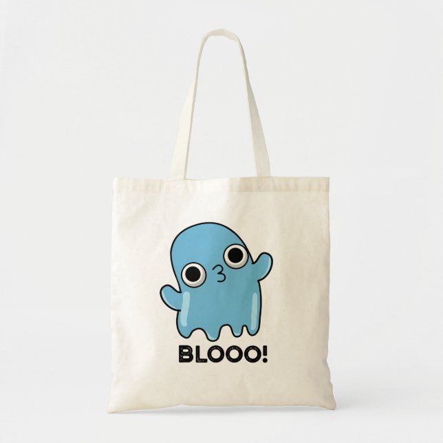 Bolsa Tote Blooo Funny Blue Ghost Pun (Frente)