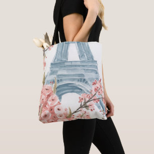 Bolsa Tote Blossomas de Cereja de Paris