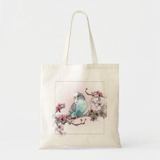 Bolsa Tote Blossomas de periquito e cereja - Tote Bag