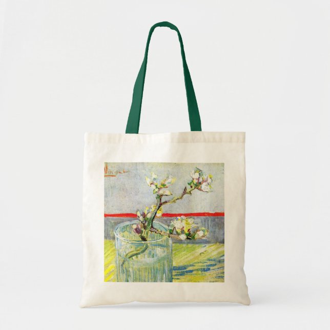 Bolsa Tote Blossoming Almond Branch por Vincent van Gogh (Frente)