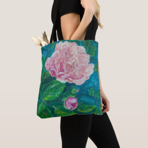 Bolsa Tote "Blossoms of Love" Rosa (med)