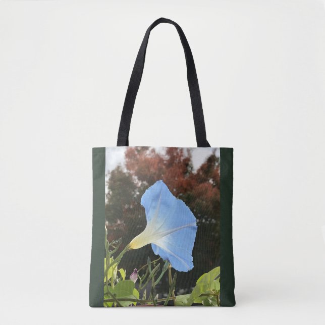 Bolsa Tote Blue Autumn Morning Glory  (Frente)