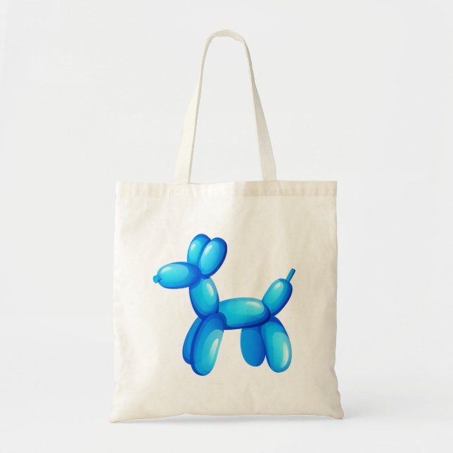Bolsa Tote Blue Balloon Animal Dog Tob (Frente)