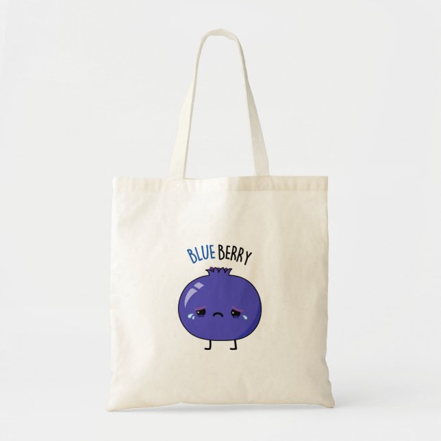 Bolsa Tote Blue Berry Funny Blueberry Pun (Frente)