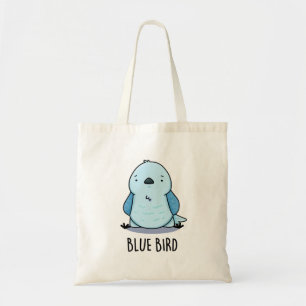 Bolsa Tote Blue Bird Funny Animal Pun