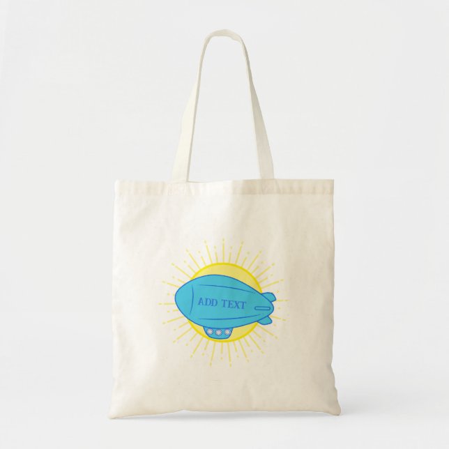 Bolsa Tote Blue Blimp Balão Personalizado (Frente)