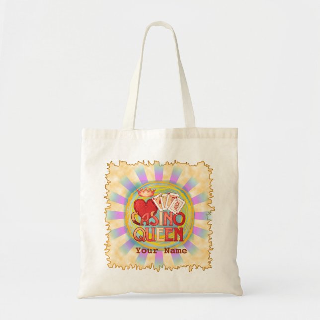 Bolsa Tote Blue Casino Queen (Frente)