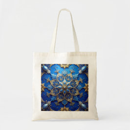 Bolsa Tote Blue Decorative Holiday Tote Bag
