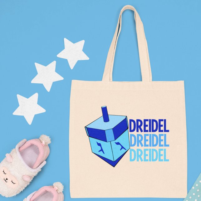 Bolsa Tote Blue Dreidel (Criador carregado)