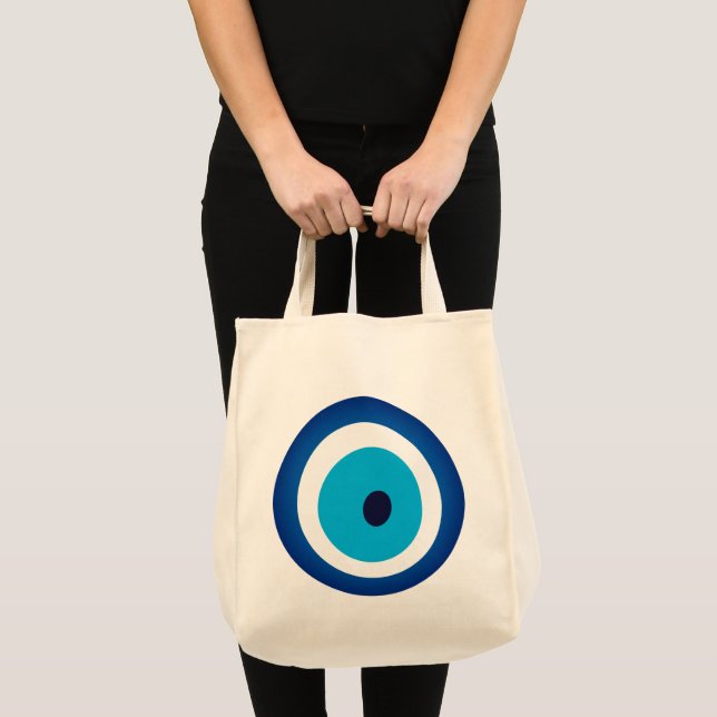 Bolsa Tote Blue Eye Lucky Charm (Frente (produto))