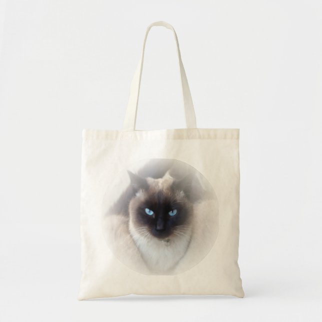 Bolsa Tote Blue eyes siamese cat (Frente)