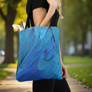 Bolsa Tote Blue feathers