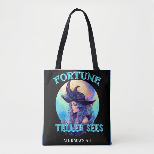 Bolsa Tote Blue Fortune Teller _ Halloween (Frente)