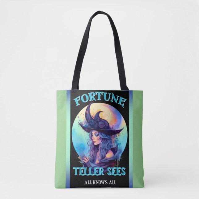 Bolsa Tote Blue Fortune Teller _ Halloween (Frente)