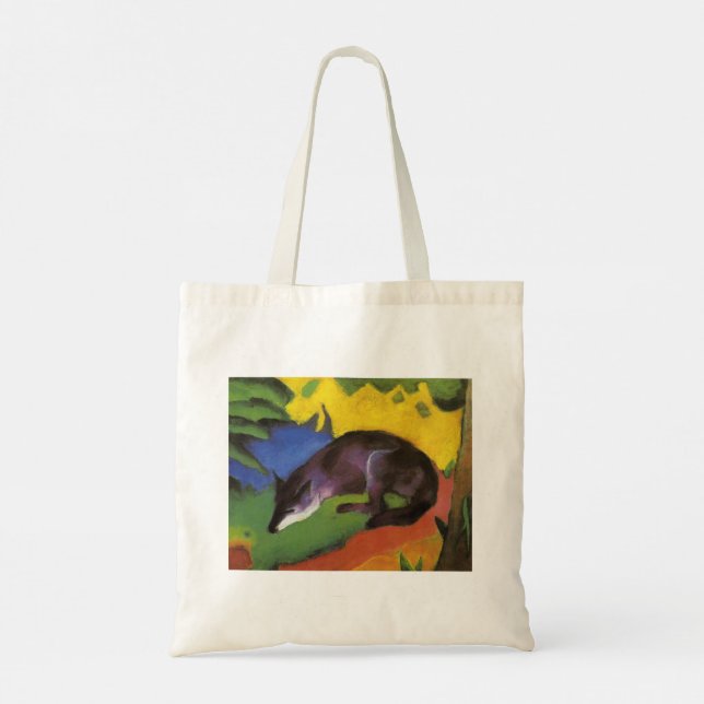 Bolsa Tote Blue Fox (por Franz Marc) (Verso)