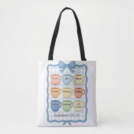 Bolsa Tote Blue fruit of the Spirit