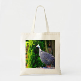 Bolsa Tote Blue Helmeted Guiné Fowl ao sol