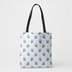 Bolsa Tote Blue Hydrangea Grandmillennial