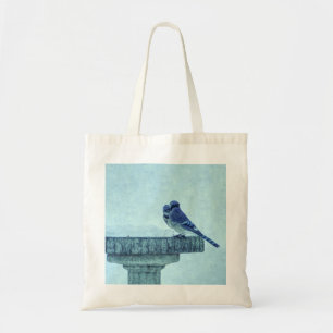 Bolsa Tote Blue Jays Winter Feeding Painterly