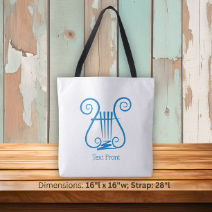 Bolsa Tote Blue Lyre