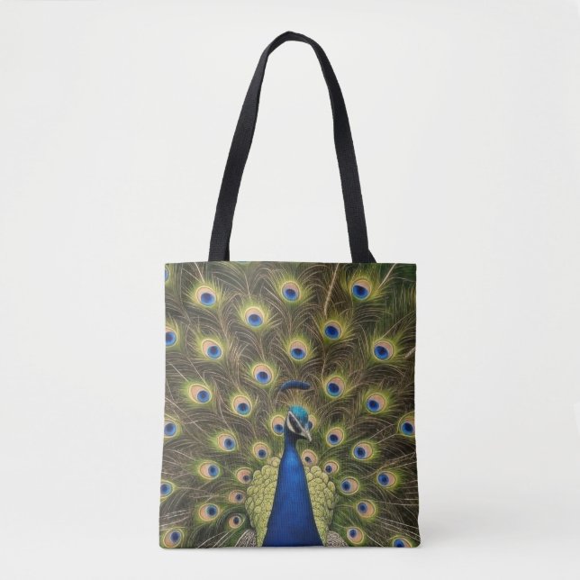 Bolsa Tote Blue Peacock (Frente)