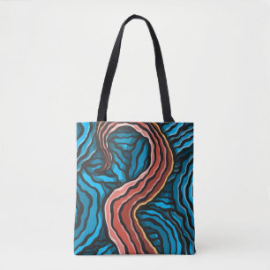 Bolsa Tote Blue Tentacle