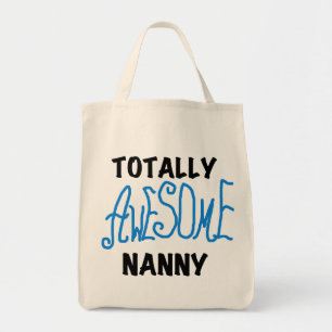 Bolsa Tote Blue Totalmente Incrível Nanny T-shirts e presente