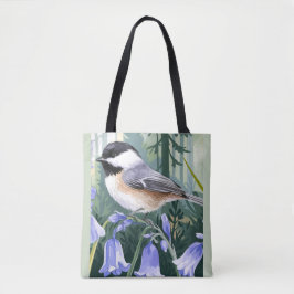 Bolsa Tote Bluebells e Chickadee