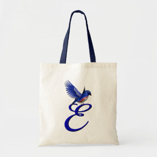 Bolsa Tote Bluebird Monograma Inicial E Elegante