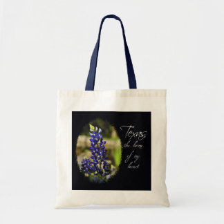 Bolsa Tote Bluebonnet "Texas a casa sacola do meu coração"