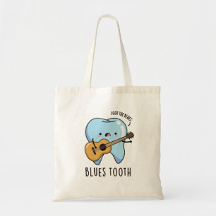 Bolsa Tote Blues Tooth Cute Dental Music Pun