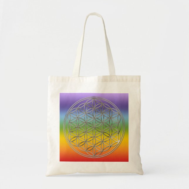 Bolsa Tote Blume des Lebens / Flor Da Vida | sardinha pratead (Frente)