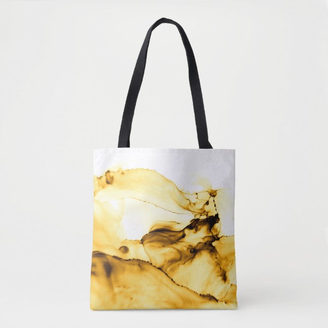 Bolsa Tote Blurred background. Night city lights blur. Retro  (Frente)