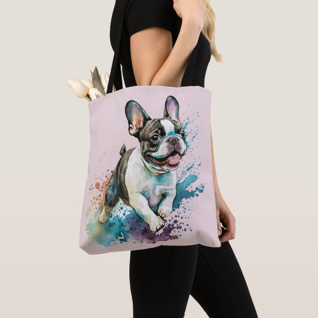 Bolsa Tote Blush de Buldogue Francês Bonito (Close Up)