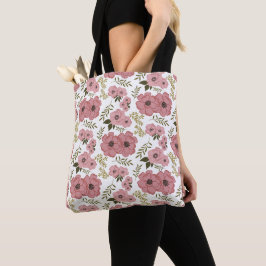 Bolsa Tote Blush Meadow Blooms AOP Floral Weekender