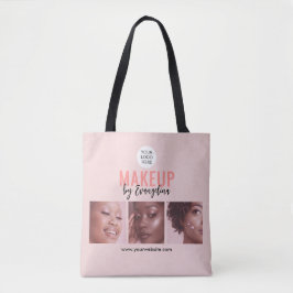 Bolsa Tote Blush Rosa Script 3 Foto Maquiagem