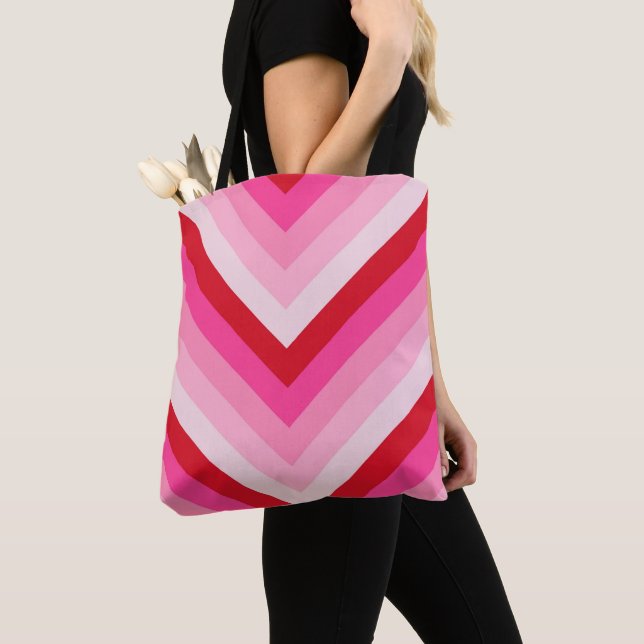 Bolsa Tote Blush Rush Chevron (Close Up)