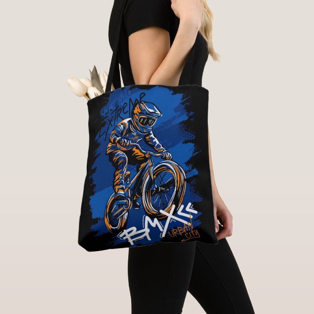 Bolsa Tote Bmx Bicycle Urban Graffiti streetwear  (Close Up)