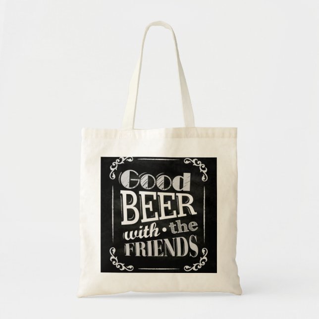 Bolsa Tote Boa cerveja com a sacola do design do quadro dos (Frente)