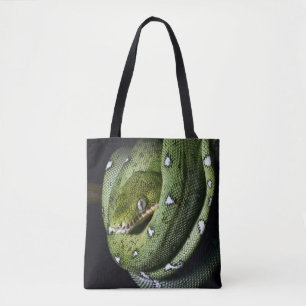 Bolsa Tote Boa esmeralda do cobra verde da árvore em Bolívi