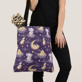 Bolsa Tote Boa Noite Com Animalzinho Adormecido Fofo