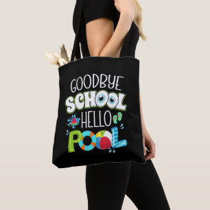 Bolsa Tote Boa Piscina De Alô Na Escola No Dia Passado Engraç