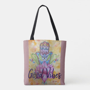 Bolsa Tote Boa sacola da arte de Hamsa das impressões