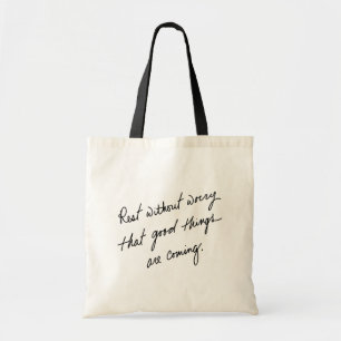Bolsa Tote Boas Coisas Estão Por Vir Inspirador Manuscrito