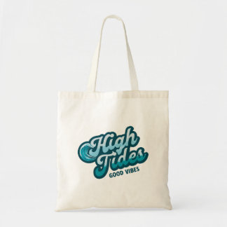 Bolsa Tote Boas víblias de alto contraste - Design de onda co