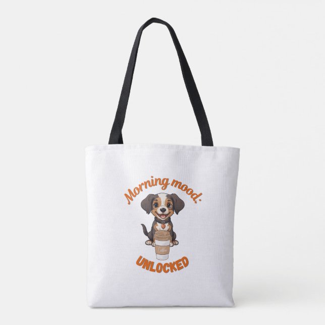 Bolsa Tote Boas Víblias e Café - Arco Digital Puppy Playful (Verso)