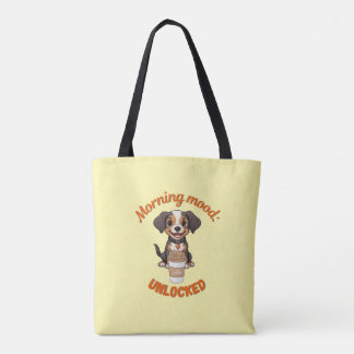 Bolsa Tote Boas Víblias e Café - Arco Digital Puppy Playful